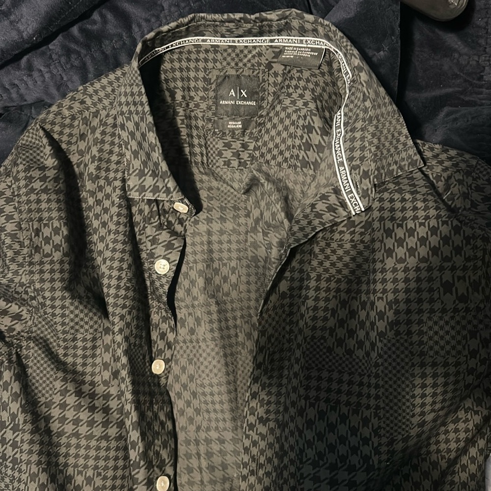 Armani exchange long sleeve dress shirt size M